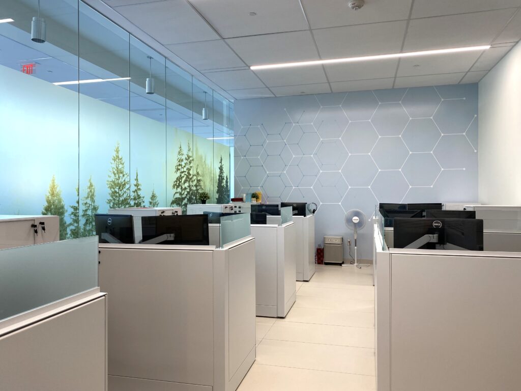 image of cubicles in new advising centre